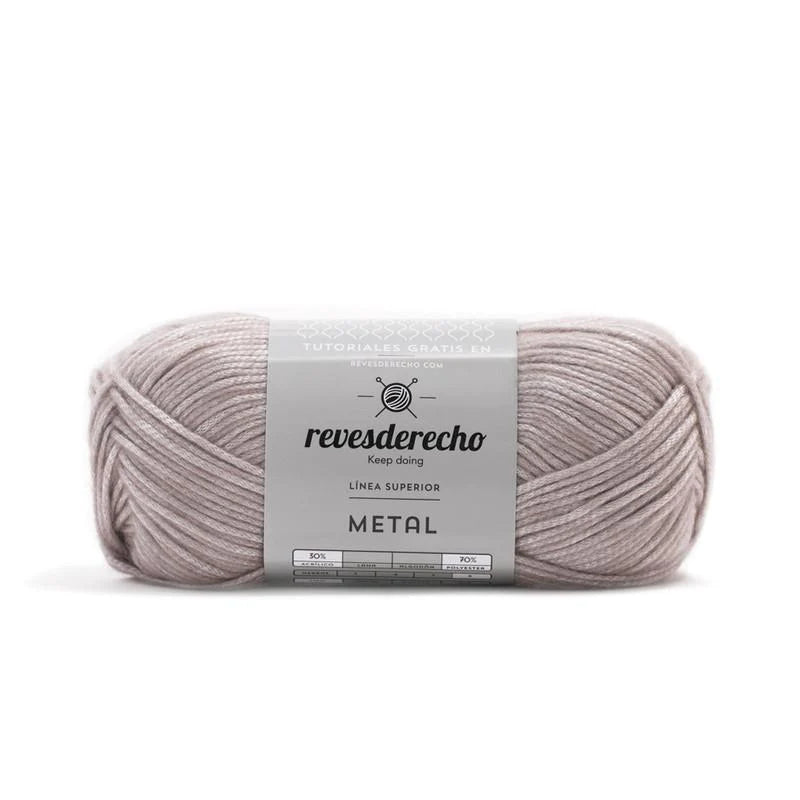 Lana Metalizada Metal Revesderecho 100 Grs