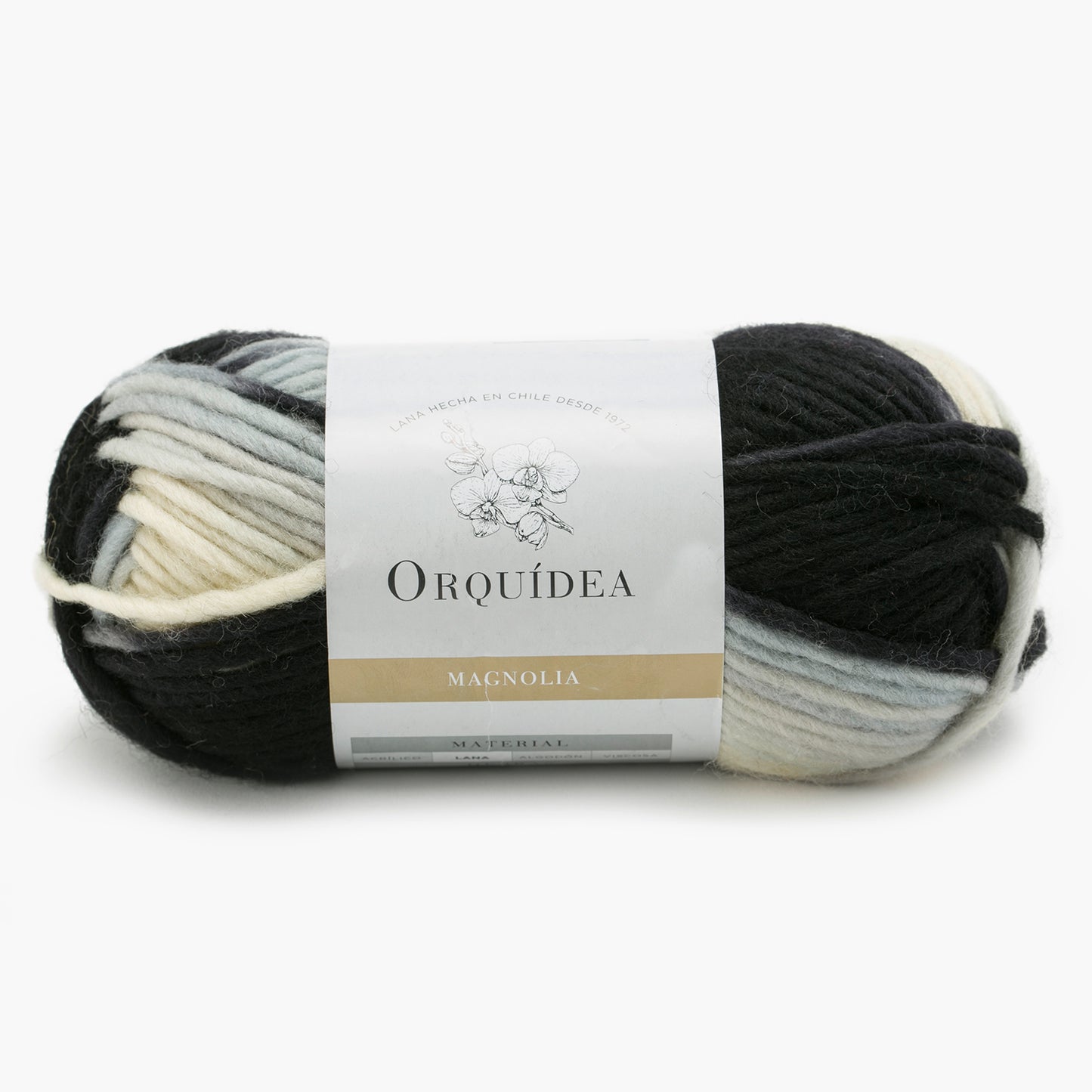 Lana 100% Magnolia Estampado Orquídea 100 Grs