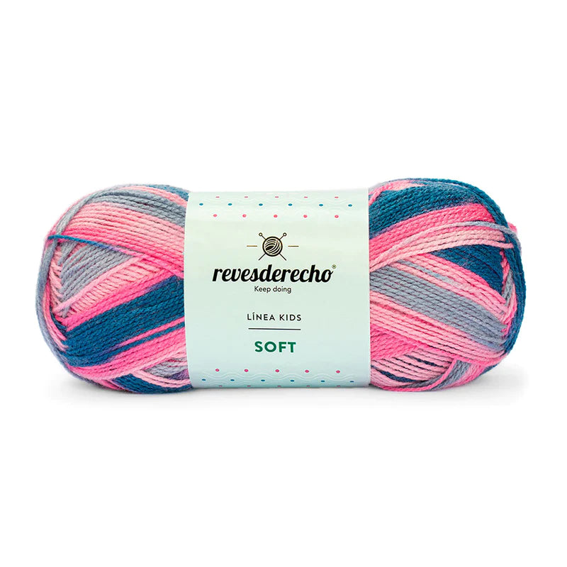 Lana Bebe Soft Mix Revesderecho Ovillo 100 Grs
