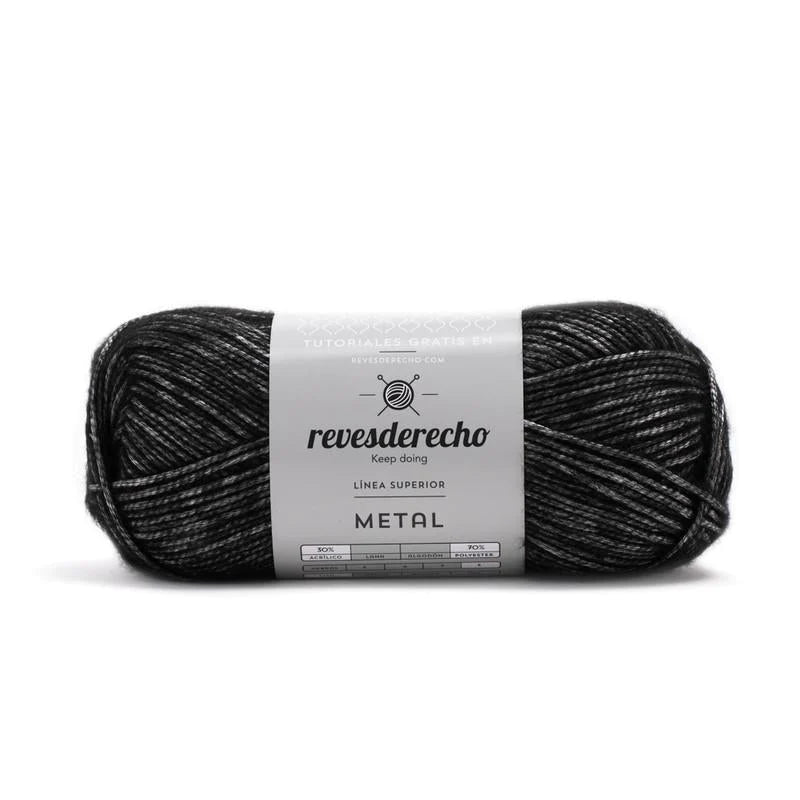 Lana Metalizada Metal Revesderecho 100 Grs