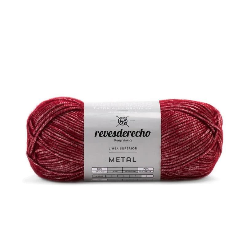 Lana Metalizada Metal Revesderecho 100 Grs