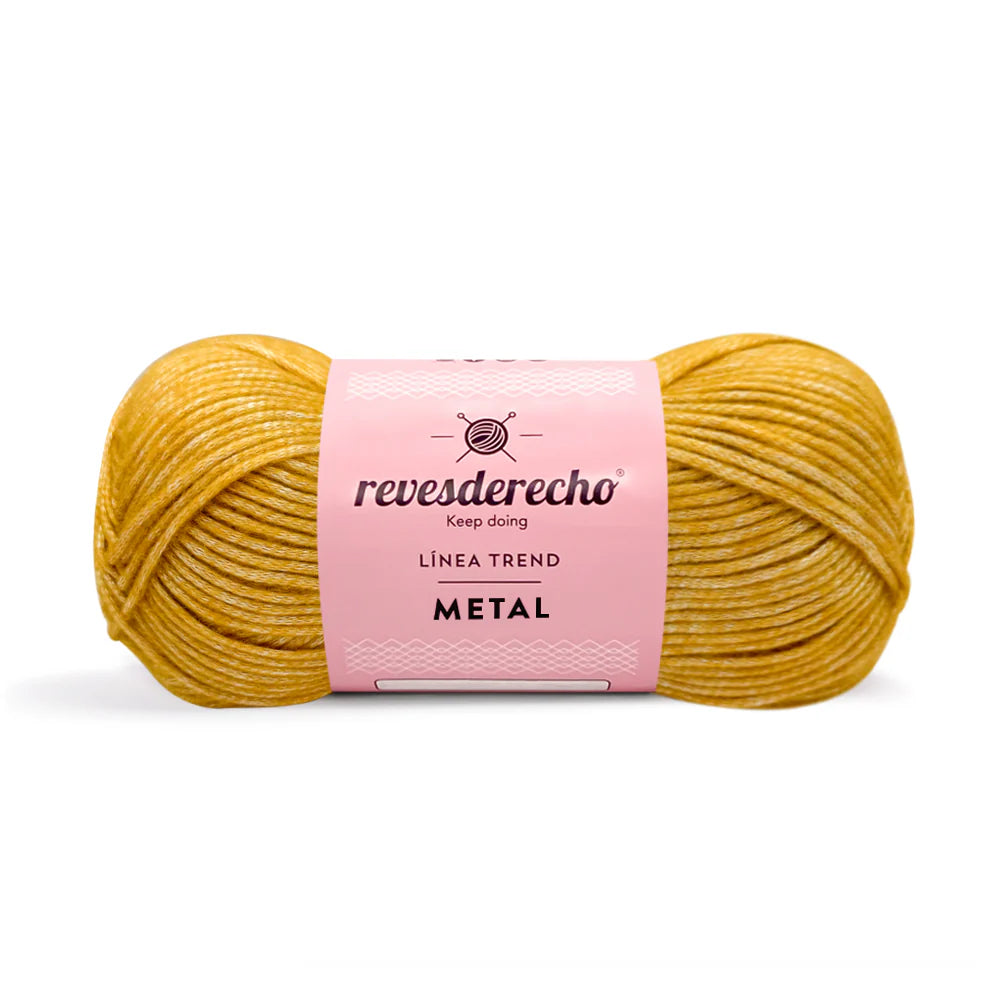 Lana Metalizada Metal Revesderecho 100 Grs