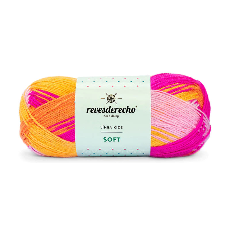 Lana Bebe Soft Mix Revesderecho Ovillo 100 Grs
