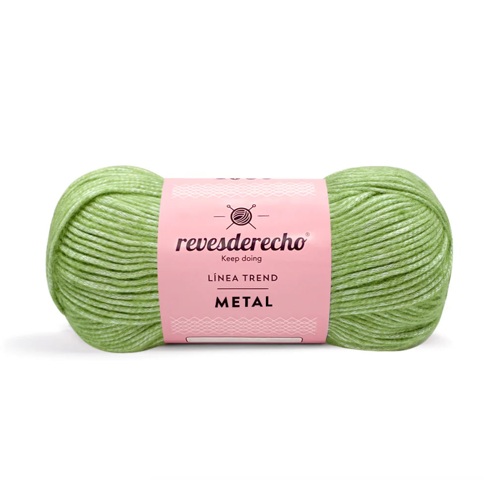 Lana Metalizada Metal Revesderecho 100 Grs