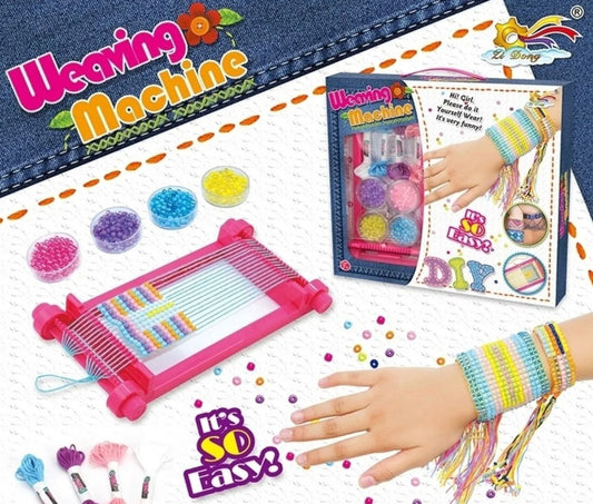 Set Mostacillas Para Pulseras Diy Con Armador Niñas Otuti