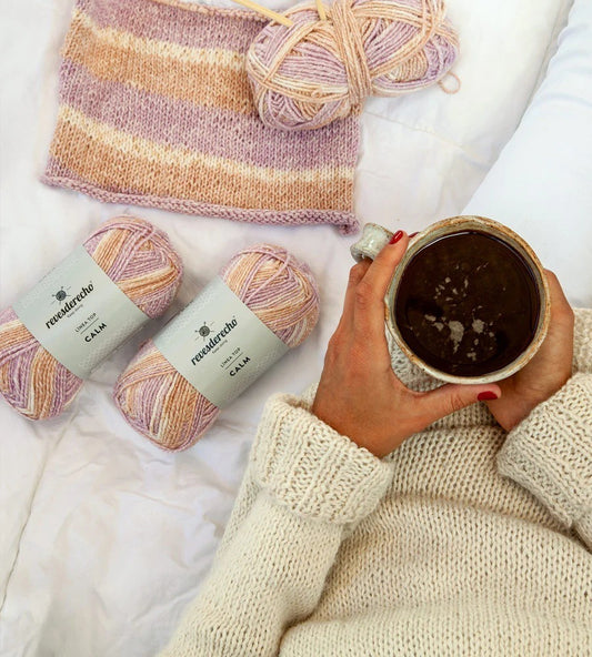 Lana Calm RevesDerecho 100grs Con Algodon