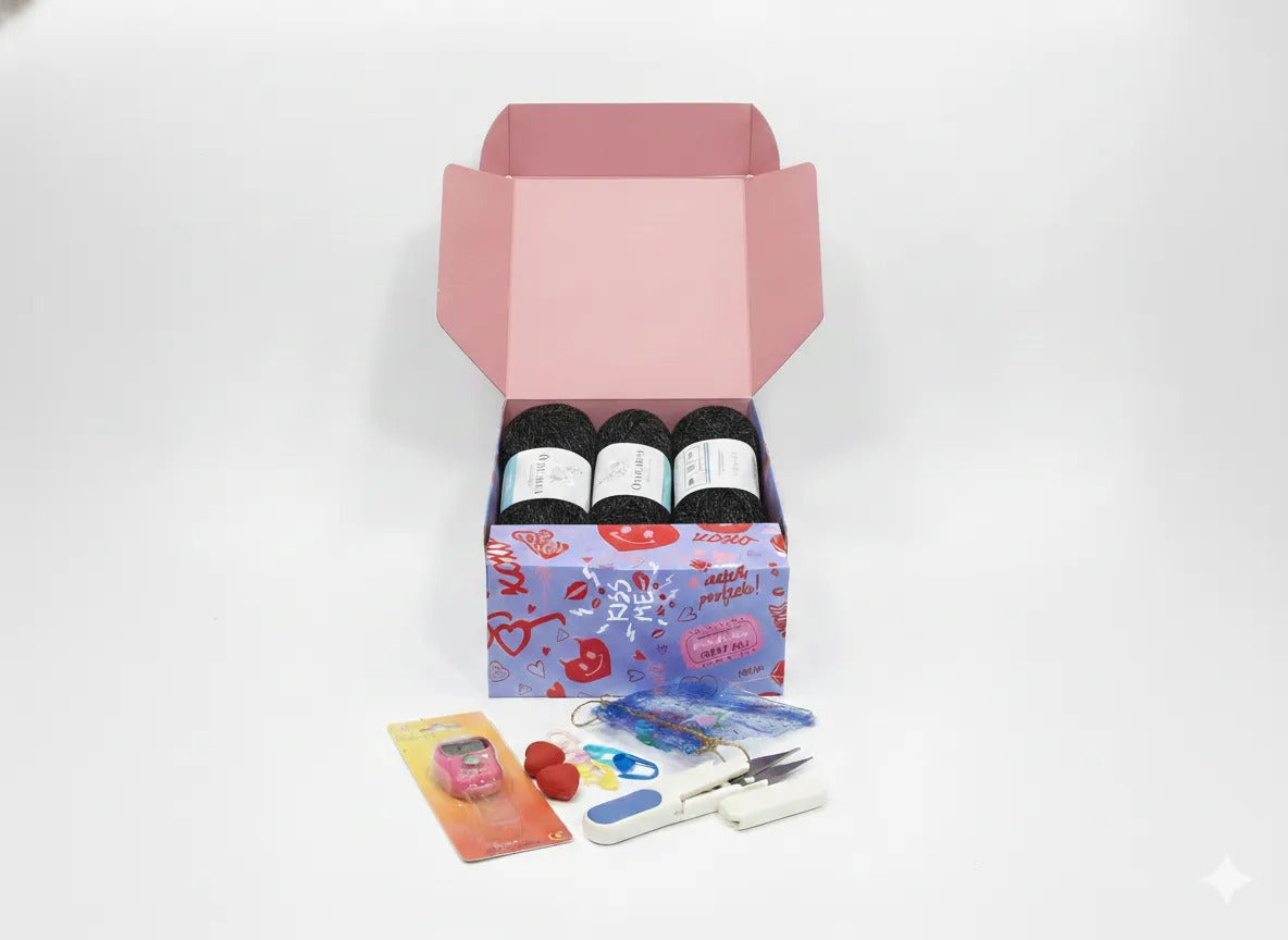 Lanas Para Regalo En Caja Mas Accesorios