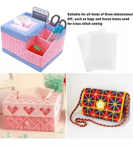 Esterilla Plástica Para Bordar Canvas 33 X 23 Cms