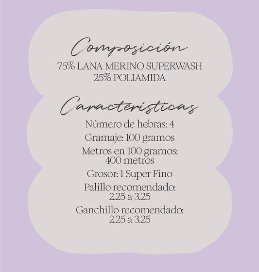 Lana Socks Orquidea 100grs
