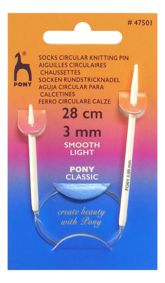Palillos Circular Pony 28 Cms Calcetas Mangas