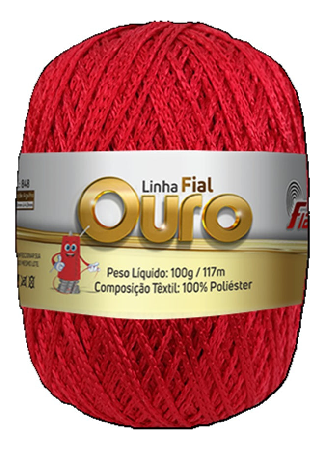 Fial Ouro 100 Grs. (hilo Poliester Brillo)