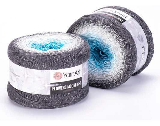 Cake Yarnart Flowers Moonlight Algodon Lurex 250 Grs