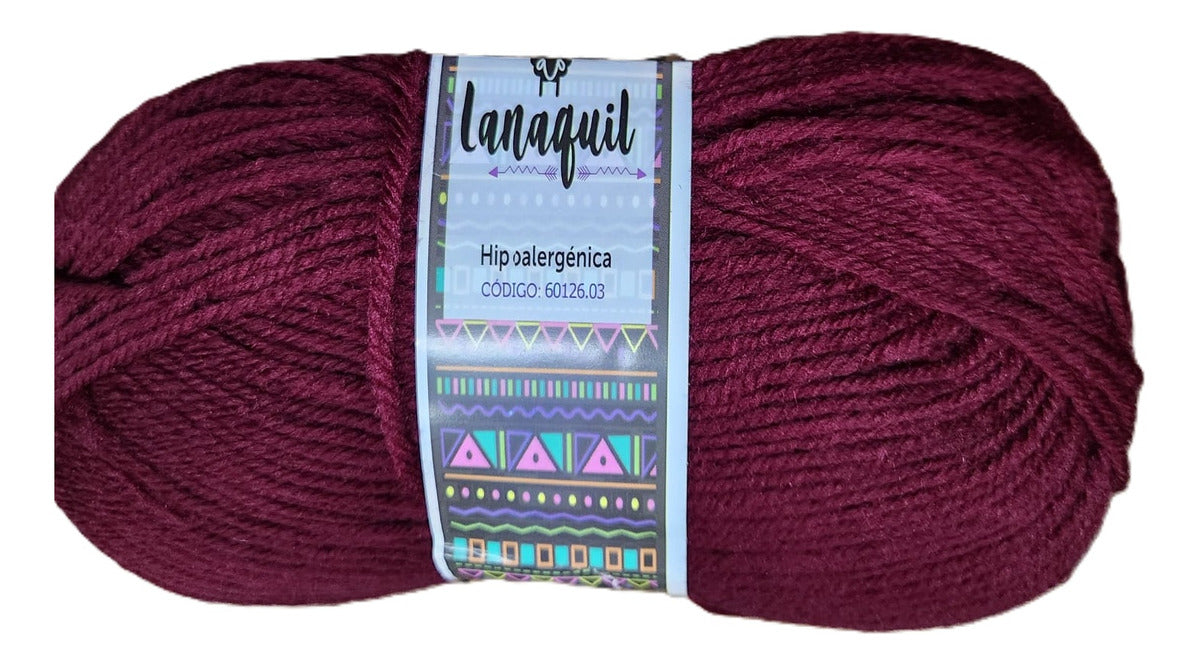 Lana Para Tejer Clasica Ovillo 100gr Hipoalergénica Lanaquil