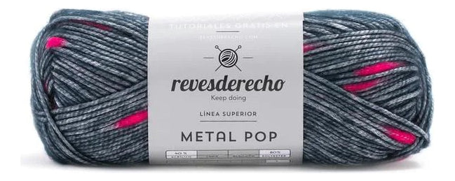 Lana Metalizada Metal Revesderecho 100 Grs