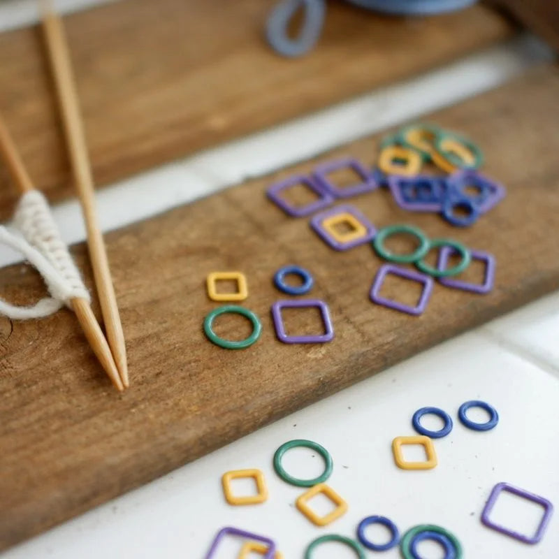 Set 40 Marcadores De Punto Metálicos Imantados KnitPro Diseños