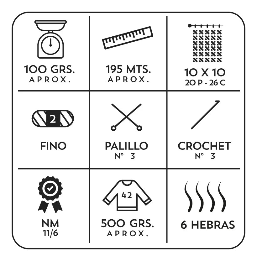 Cotton Chips Revesderecho Hilo 100% Algodón