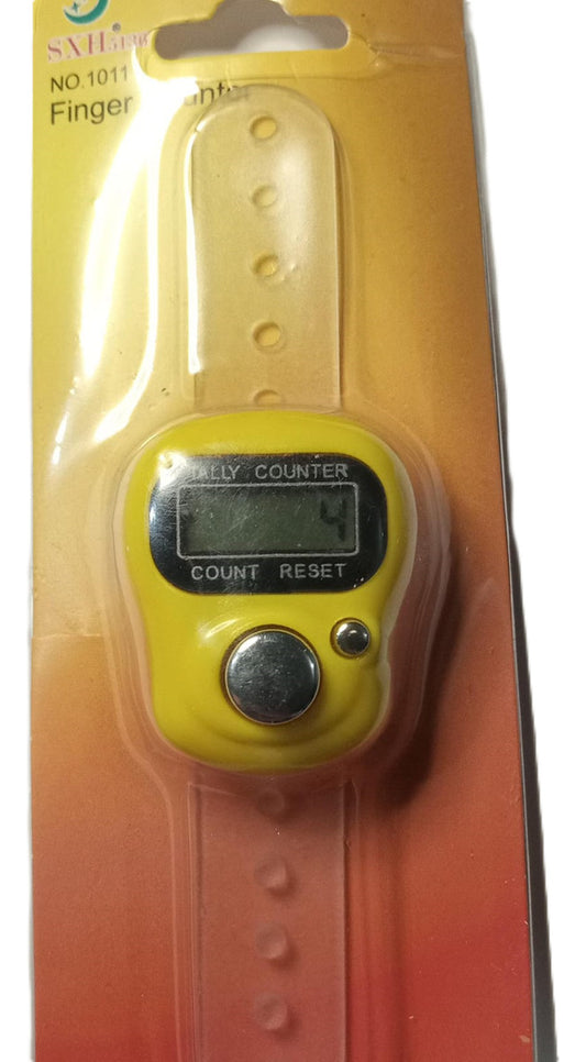 Cuenta Vueltas, Hileras Digital Para El Dedo Colores