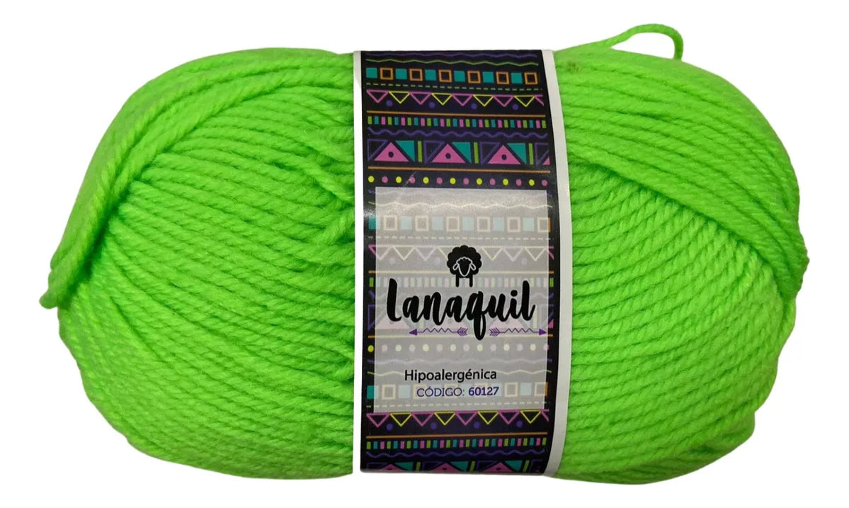Lana Para Tejer Clasica Ovillo 100gr Hipoalergénica Lanaquil