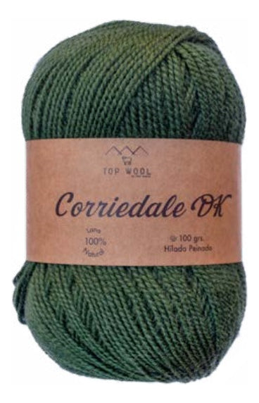 Lana Corriedale Dk Teñida 100% Oveja TopWool 100 Grs.
