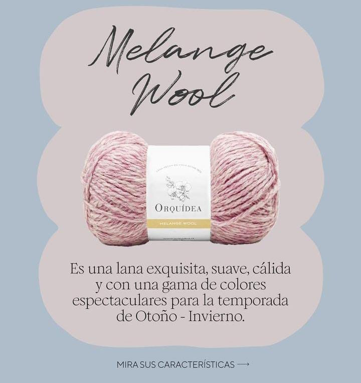 Lana Melange Wool Orquidea 100grs