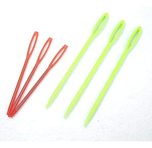 Set 6 Agujas Plásticas Para Lana