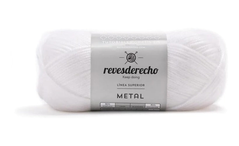 Lana Metalizada Metal Revesderecho 100 Grs