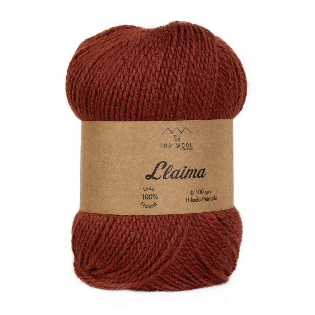 Lana Llaima Teñida 100% Oveja TopWool 100 Grs.