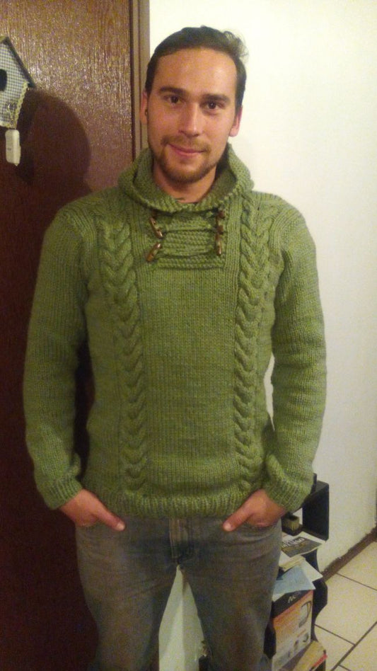 Chaleco Hombre con Trenza Candelabro a Palillo