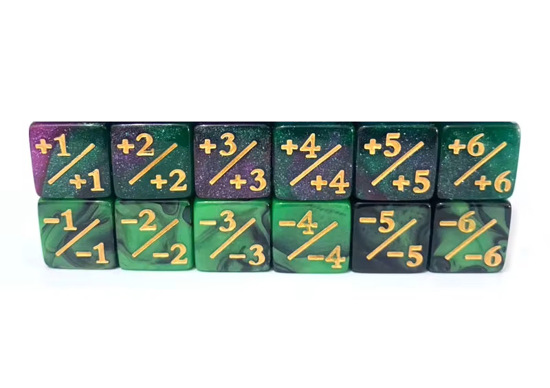 Set Pack 10 Dados D6 Contadores Magic Mtg Matematicas 16mm