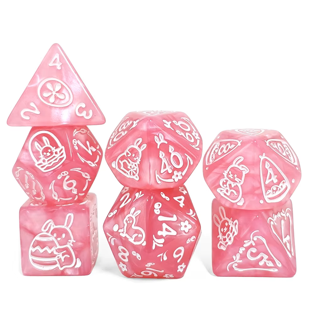 Pack 7 Dados de Rol RPG Colección Calabozos Y Dragones