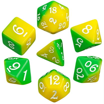 Pack 7 Dados de Rol RPG Colección Calabozos Y Dragones