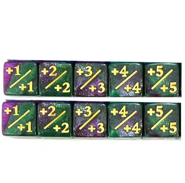 Set Pack 10 Dados D6 Contadores Magic Mtg Matematicas 16mm