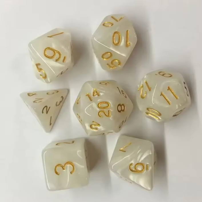 Pack 7 Dados de Rol RPG Colección Calabozos Y Dragones