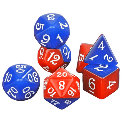 Pack 7 Dados de Rol RPG Colección Calabozos Y Dragones