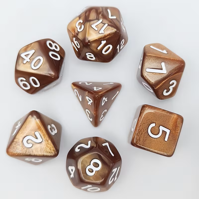 Pack 7 Dados de Rol RPG Colección Calabozos Y Dragones