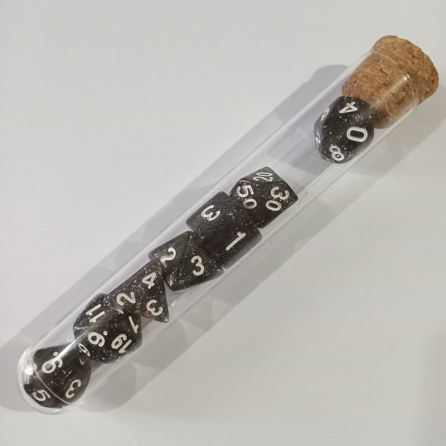 Pack 7 Dados De Rol Calabozos y Dragones  En Tubo