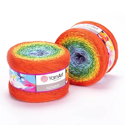 Cake Yarnart Flowers Algodon 55% 250 Grs