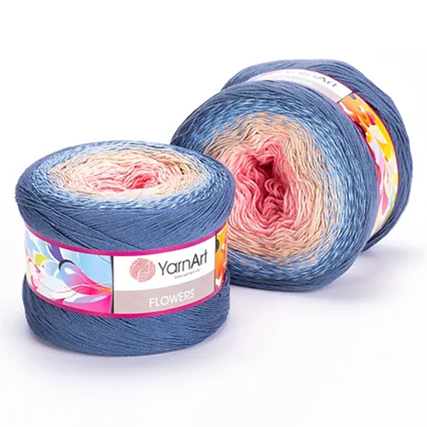 Cake Yarnart Flowers Algodon 55% 250 Grs