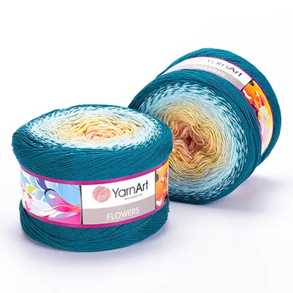 Cake Yarnart Flowers Algodon 55% 250 Grs