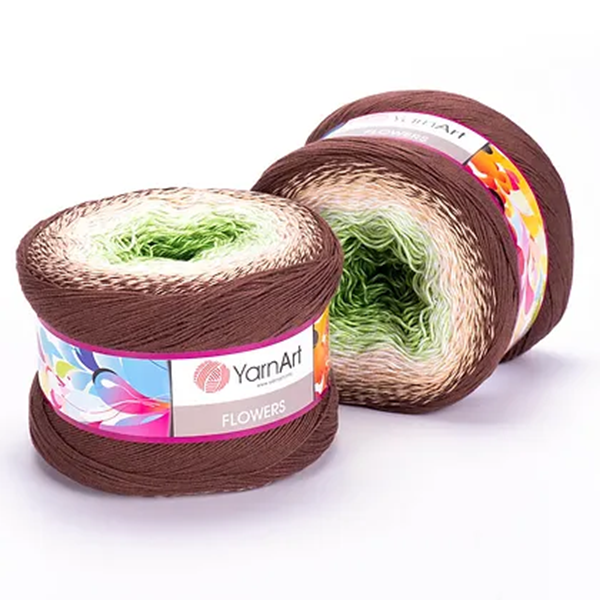 Cake Yarnart Flowers Algodon 55% 250 Grs