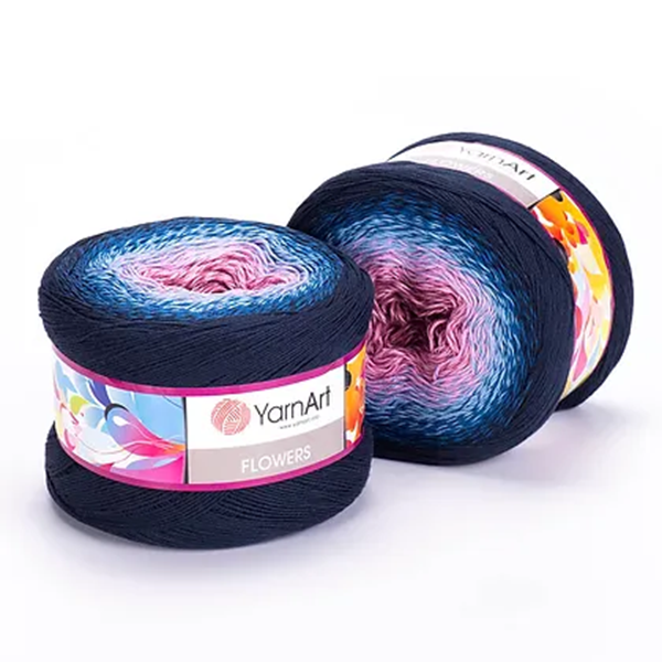 Cake Yarnart Flowers Algodon 55% 250 Grs