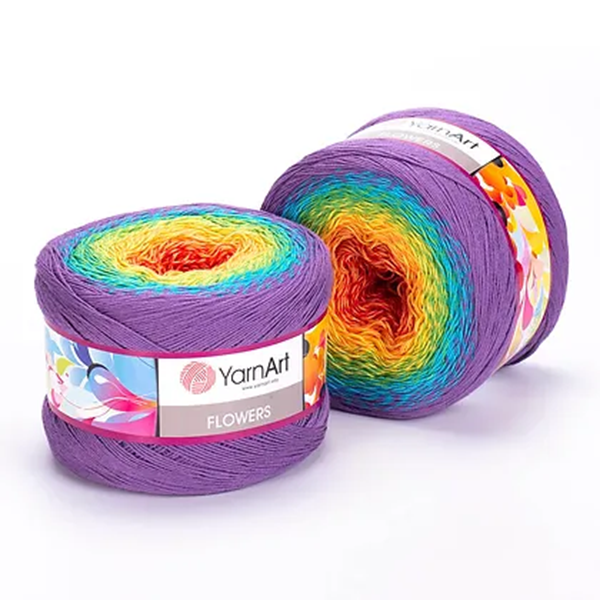 Cake Yarnart Flowers Algodon 55% 250 Grs