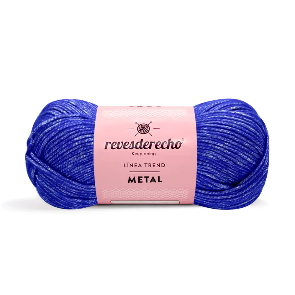 Lana Metalizada Metal Revesderecho 100 Grs