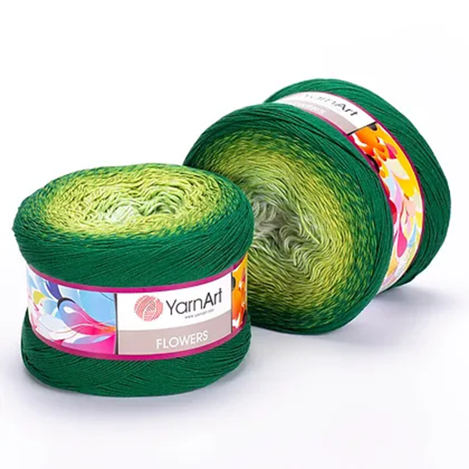 Cake Yarnart Flowers Algodon 55% 250 Grs