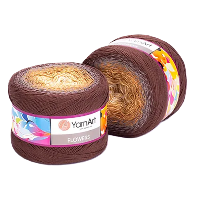 Cake Yarnart Flowers Algodon 55% 250 Grs