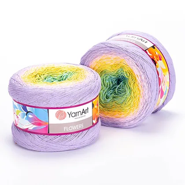 Cake Yarnart Flowers Algodon 55% 250 Grs