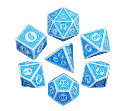 Pack 7 Dados de Rol RPG Colección Calabozos Y Dragones