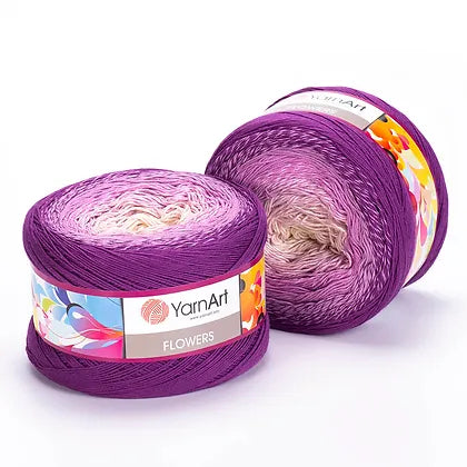 Cake Yarnart Flowers Algodon 55% 250 Grs