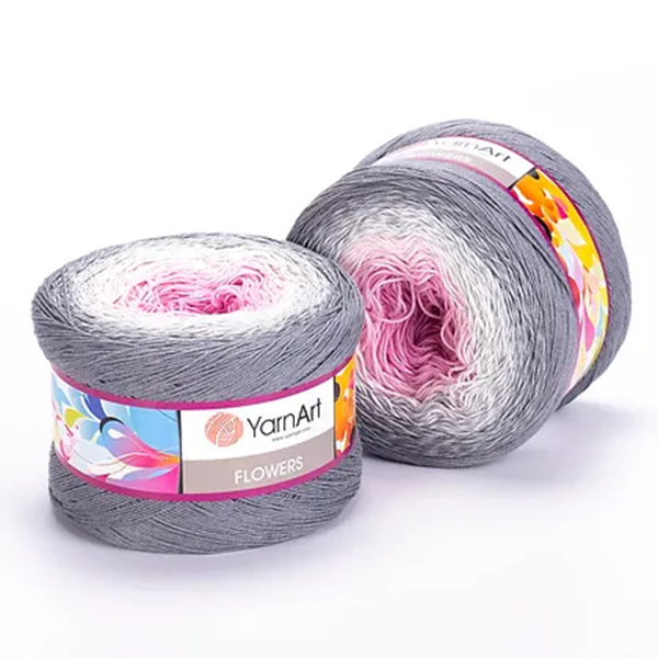 Cake Yarnart Flowers Algodon 55% 250 Grs
