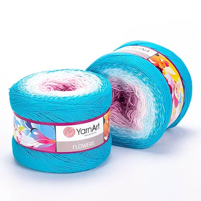 Cake Yarnart Flowers Algodon 55% 250 Grs